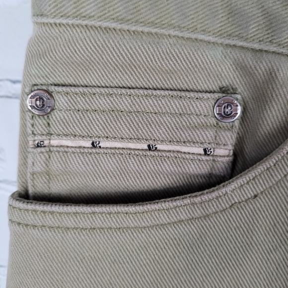 COLLEZIONE INFORMALE | straight leg khaki denim jeans - Picture 5 of 14